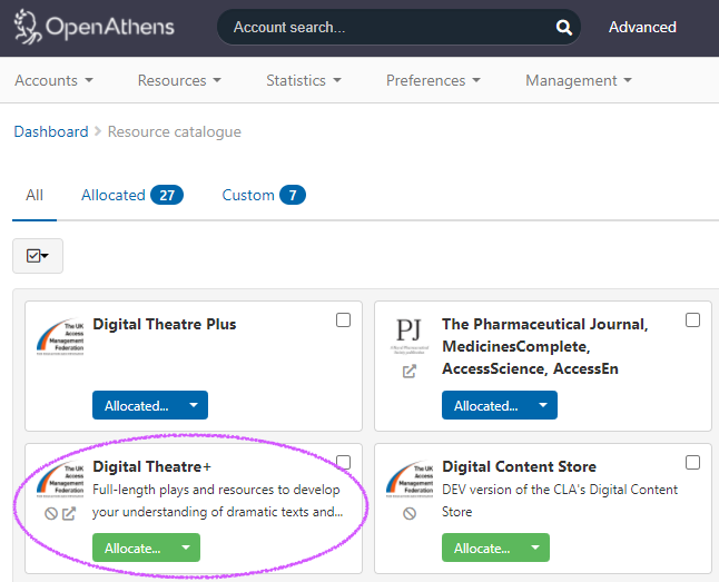 Using OpenAthens for SAML Single Sign On
